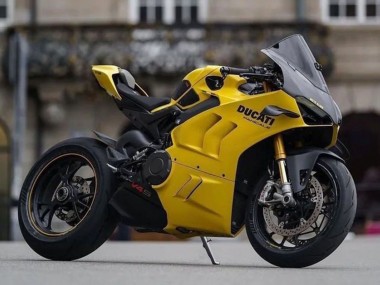Carenados Moto Ducati Panigale V4 V4S 2022-2024 - Amarillo Negro Fábrica