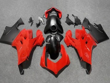 Carenados Moto Ducati Panigale V4 V4S 2020-2021 - Rojo Negro Mate Fábrica