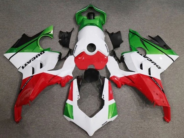 Carenados Moto Ducati Panigale V4 V4S 2020-2021 - Blanco Rojo Verde Negro Fábrica