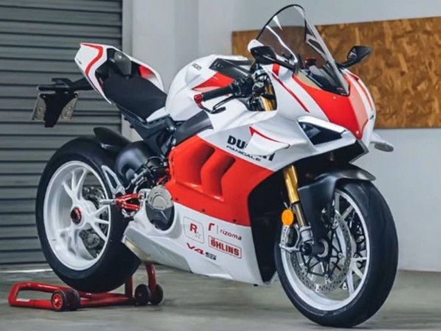 Carenados Moto Ducati Panigale V4 V4S 2020-2021 - Blanco Rojo Fábrica