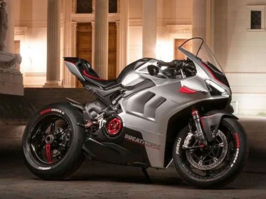 Carenados Moto Ducati Panigale V4 V4S 2020-2021 - Plata Rojo Negro Fábrica