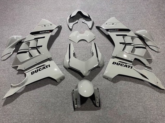 Carenados Moto Ducati Panigale V4 V4S 2020-2021 - Gris Negro Brillante Fábrica