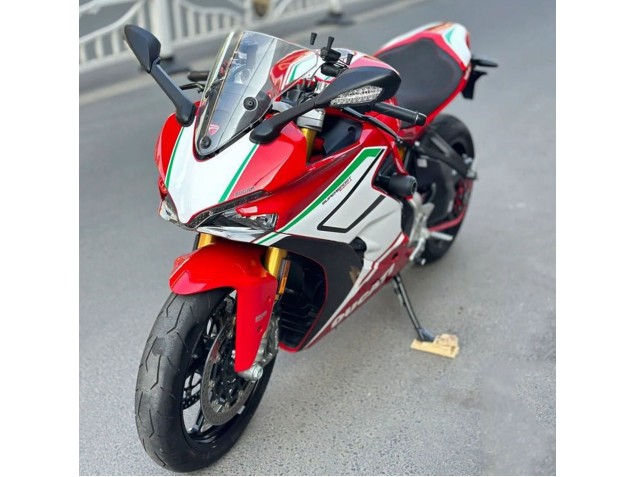 Carenados Moto Ducati Supersport 939/939S 2017-2022 - Rojo Blanco Verde Raya Fábrica
