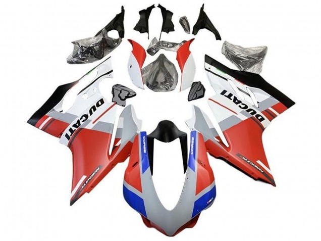 Carenados Moto Ducati 959/1299 2015-2020 - Blanco Rojo Azul Negro Mate Fábrica