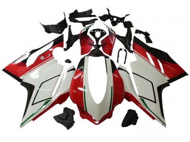 Carenados Moto Ducati 959/1299 2015-2020 - Blanco Rojo Verde Negro Brillante Fábrica