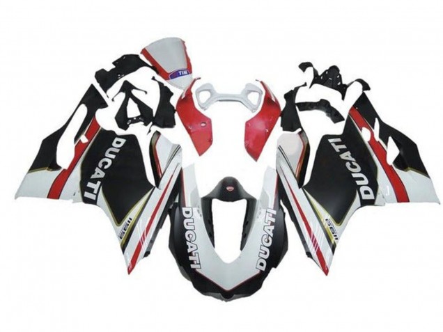 Carenados Moto Ducati Panigale 1199 2011-2014 - Blanco Rojo Negro Mate Fábrica