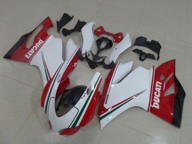 Carenados Moto Ducati Panigale 899 2011-2014 - Blanco Rojo Verde Negro Brillante Fábrica