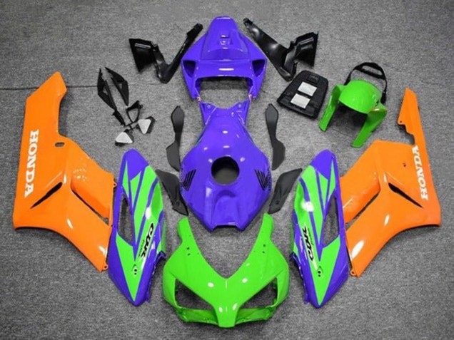 Carenados Moto Honda CBR1000RR 2004-2005 - Púrpura Verde Naranja Fábrica
