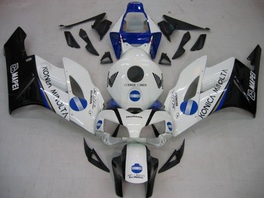 Carenados Moto Honda CBR1000RR 2004-2005 - Blanco Azul Negro Brillante Konica Minolta Fábrica
