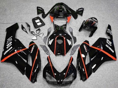 Carenados Moto Honda CBR1000RR 2004-2005 - Negro Brillante Rojo Raya Fábrica