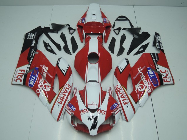 Carenados Moto Honda CBR1000RR 2004-2005 - Blanco Rojo Azul Negro Fiamm Ficc 7 Fábrica