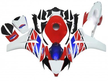 Carenados Moto Honda CBR1000RR 2008-2011 - Blanco Rojo Azul Negro Raya Fábrica