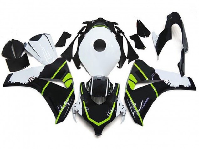 Carenados Moto Honda CBR1000RR 2008-2011 - Blanco Verde Negro Brillante Fábrica