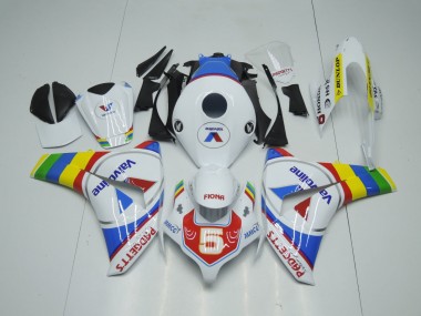 Carenados Moto Honda CBR1000RR 2008-2011 - Blanco Azul Rojo ValvoLínea RuedaColores Fábrica