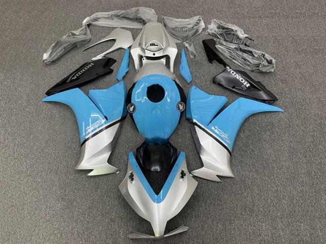Carenados Moto Honda CBR1000RR 2012-2016 - Azul Claro Plata Negro Fábrica