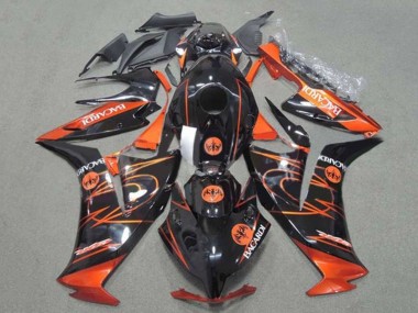 Carenados Moto Honda CBR1000RR 2012-2016 - Naranja Negro Brillante BACARDI Fábrica