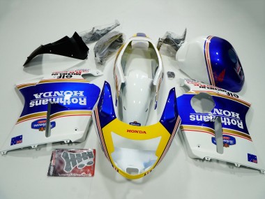 Carenados Moto Honda CBR1100XX Blackbird 1996-2007 - Blanco Azul Amarillo Rothmans Fábrica