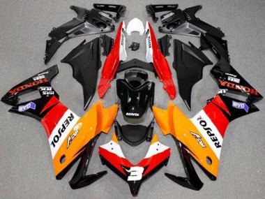 Carenados Moto Honda CBR500R 2013-2015 - Naranja Blanco Rojo Negro Brillante Repsol Fábrica