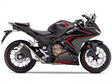 Carenados Moto Honda CBR500R 2019-2021 - Negro Mate Rojo Negro Fábrica