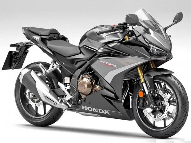 Carenados Moto Honda CBR500R 2019-2021 - Plata Negro Mate Fábrica