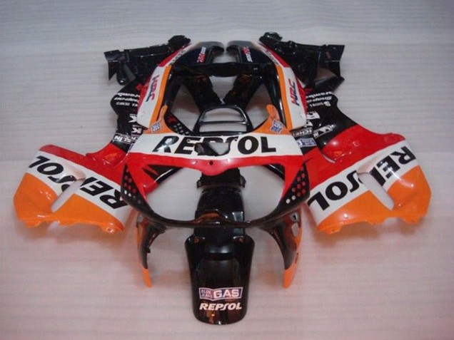 Carenados Moto Honda CBR900RR 893 1994-1995 - Naranja Blanco Rojo Negro Brillante Repsol Fábrica