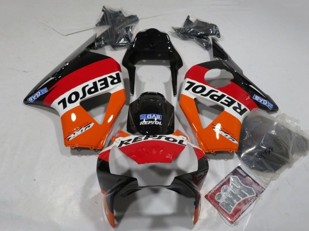 Carenados Moto Honda CBR900RR 954 2002-2003 - Naranja Blanco Rojo Negro Brillante Repsol Fábrica