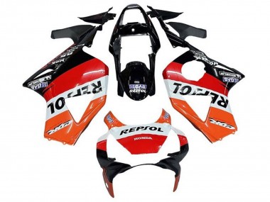 Carenados Moto Honda CBR900RR 954 2002-2003 - Blanco Naranja Rojo Negro Brillante Repsol Fábrica