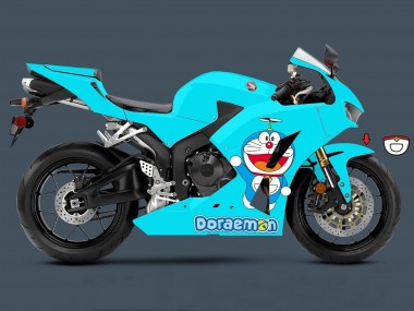 Carenados Moto Honda CBR600RR 2013-2023 - Azul Claro Doraemon Fábrica