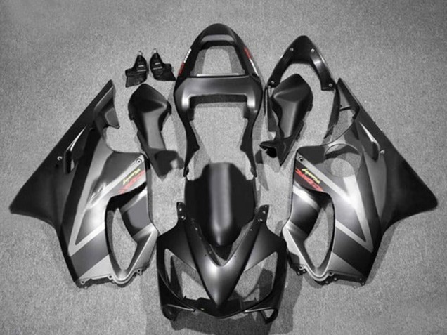 Carenados Moto Honda CBR600 F4i 2001-2003 - Negro Mate Gris Fábrica