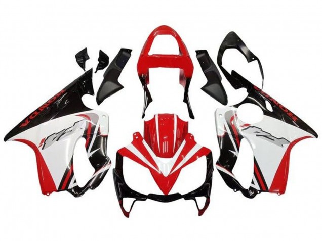 Carenados Moto Honda CBR600 F4i 2001-2003 - Blanco Rojo Negro Brillante Fábrica