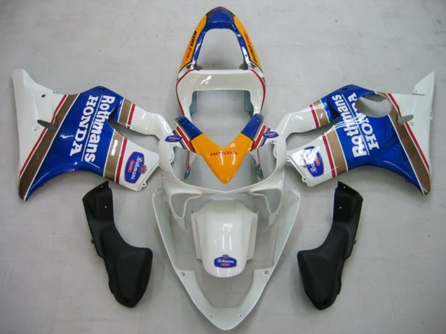 Carenados Moto Honda CBR600 F4i 2001-2003 - Amarillo Blanco Azul Rothmans Fábrica