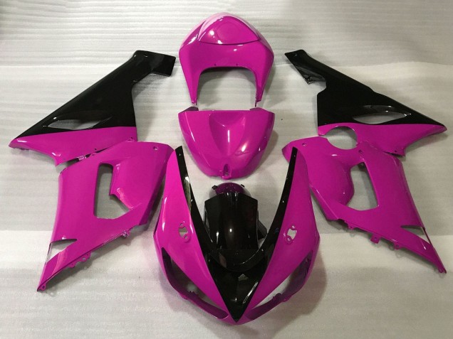 Carenados Moto Kawasaki ZX6R 2005-2006 - Rosa Negro Fábrica