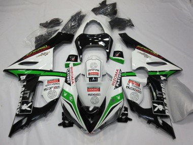 Carenados Moto Kawasaki ZX6R 2005-2006 - Blanco Negro Verde Rojo Rizoma Playboy Fábrica
