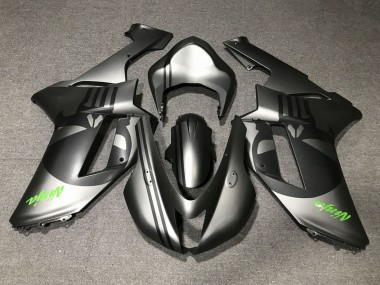 Carenados Moto Kawasaki ZX6R 2007-2008 - Plata Mate Negro Mate Cráneo Fábrica