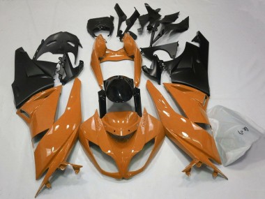 Carenados Moto Kawasaki ZX6R 2007-2008 - Naranja Negro Negro Mate Fábrica
