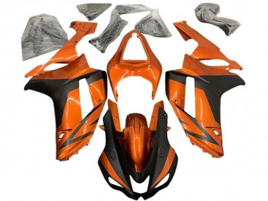 Carenados Moto Kawasaki ZX6R 2007-2008 - Naranja Negro Mate Fábrica