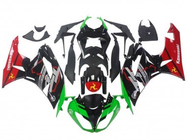 Carenados Moto Kawasaki ZX6R 2009-2012 - Verde Negro Brillante Rojo Fábrica