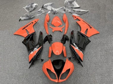 Carenado Moto Kawasaki ZX6R 2009-2012 - Naranja Negro Brillante Fábrica