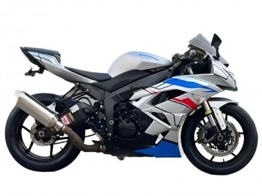 Carenados Moto Kawasaki ZX6R 2009-2012 - Blanco Azul Rojo Negro Fábrica