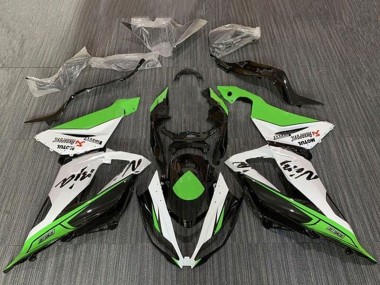 Carenados Moto Kawasaki ZX6R 2013-2018 - Verde Blanco Negro Fábrica