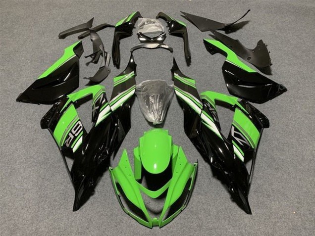 Kit Carenados Moto Kawasaki ZX6R 2013-2018 - Verde Negro Brillante Fábrica