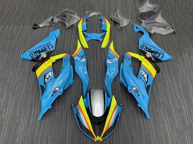Carenados Moto Kawasaki ZX6R 2013-2018 - Azul Claro Amarillo Naranja Negro Plata Fábrica