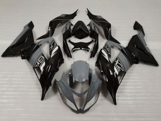 Carenados Moto Kawasaki ZX6R 2013-2018 - Nardo Gris Negro Brillante Fábrica