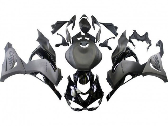 Carenados Moto Kawasaki ZX6R 2023-2025 - Negro Mate Gris Mate Negro Brillante Fábrica