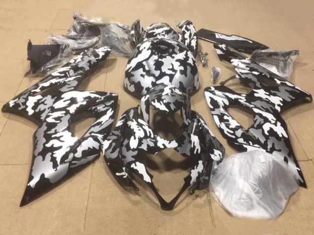 Carenados Moto Suzuki GSXR1000 2000-2002 - Negro Blanco Gris Camouflage Fábrica