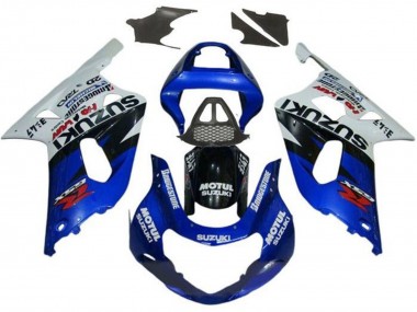 Carenados Moto Suzuki GSXR1000 2000-2002 - Blanco Rojo Azul Negro Rojo Fábrica