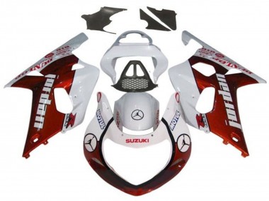 Carenados Moto Suzuki GSXR1000 2000-2002 - Blanco Rojo Jordan Fábrica