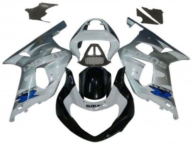 Carenados Moto Suzuki GSXR1000 2000-2002 - Plata Blanco Negro Brillante Azul Fábrica