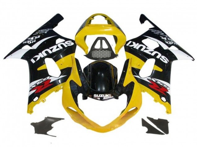 Carenados Moto Suzuki GSXR1000 2000-2002 - Amarillo Negro Brillante Blanco Rojo Fábrica