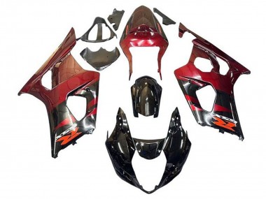 Carenados Moto Suzuki GSXR 1000 2003-2004 - Rojo Negro Brillante Fábrica